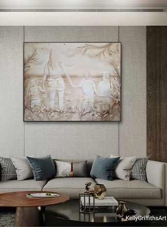 Family Textured Art Family Textured Art