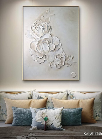 Rustic Peonie Textured Art Rustic Peonie Textured Art