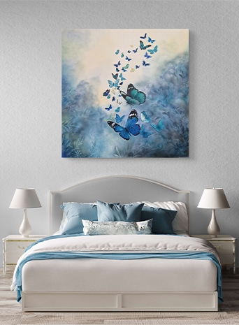 Above the Tree Tops textured canvas art Above the Tree Tops textured canvas art